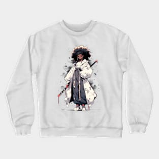 Afro Samurai Girl Crewneck Sweatshirt